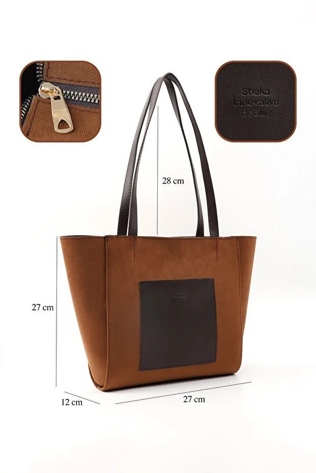Hand Arm And Shoulder Bag Brown